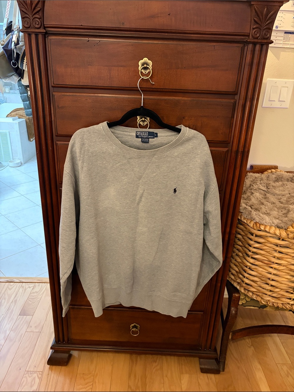 Polo by Ralph Lauren Gray Crewneck Sweatshirt size L